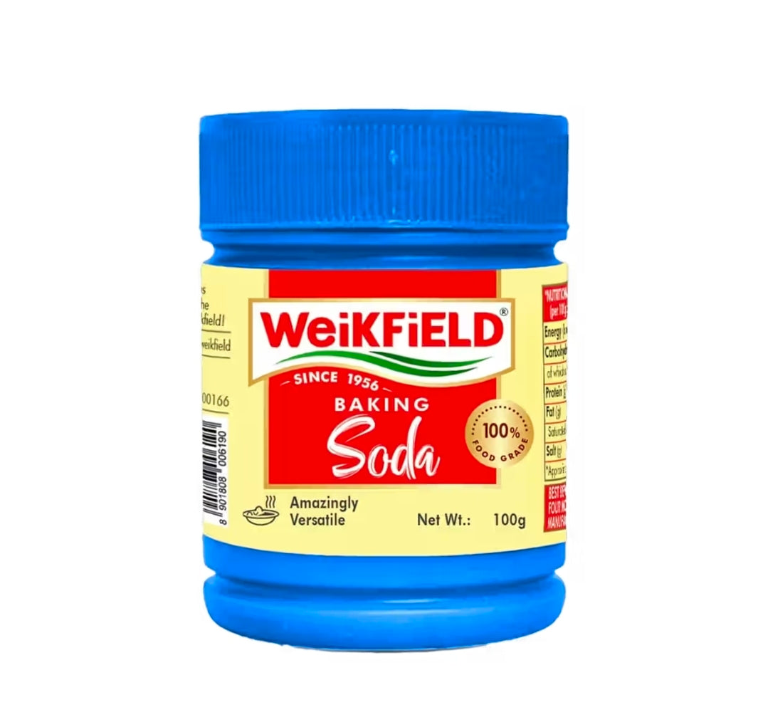 Weikfield Baking Soda Food Grade Sodium Bicarbonate Pure & Versatile for Baking, Cooking 100g