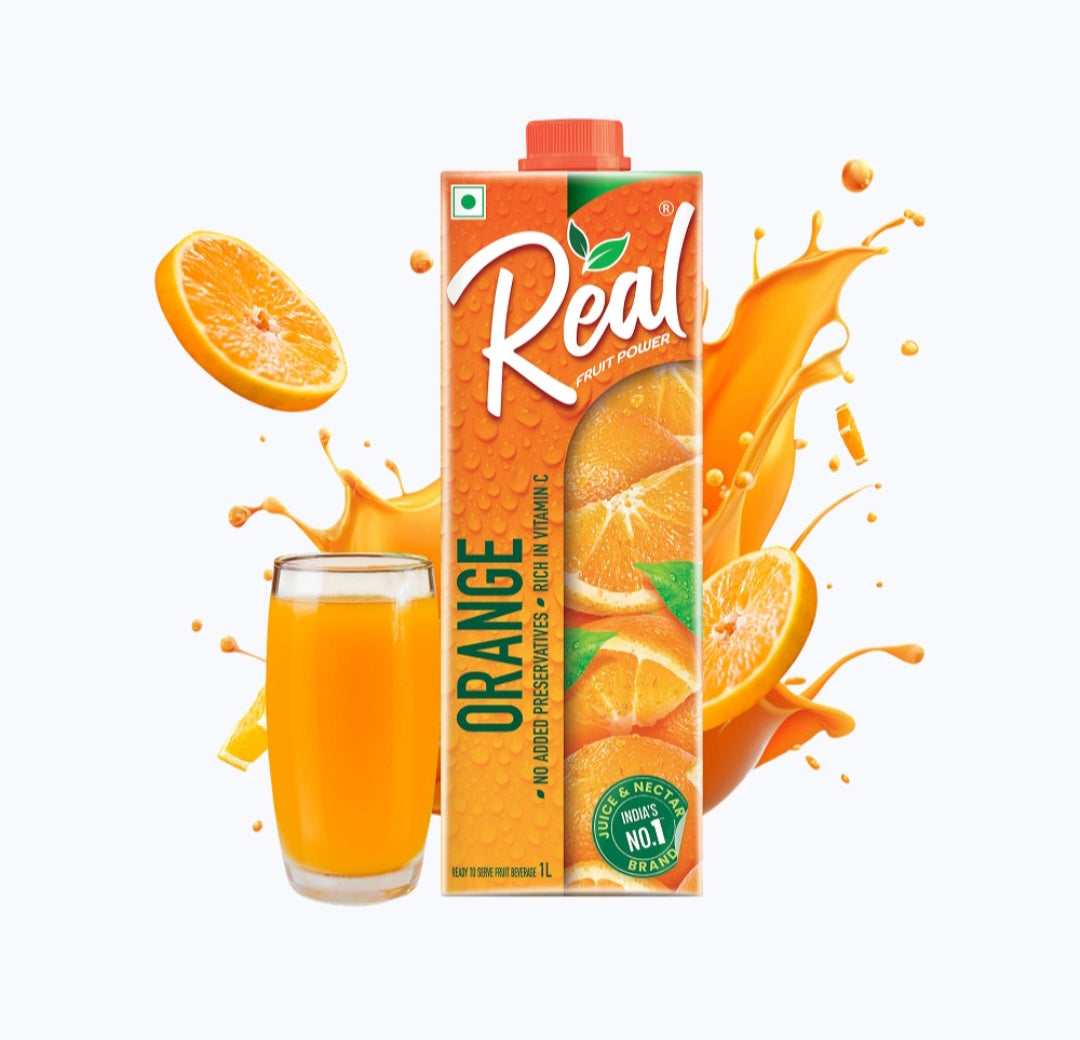 Real Fruit Power Orange Juice 1ltr