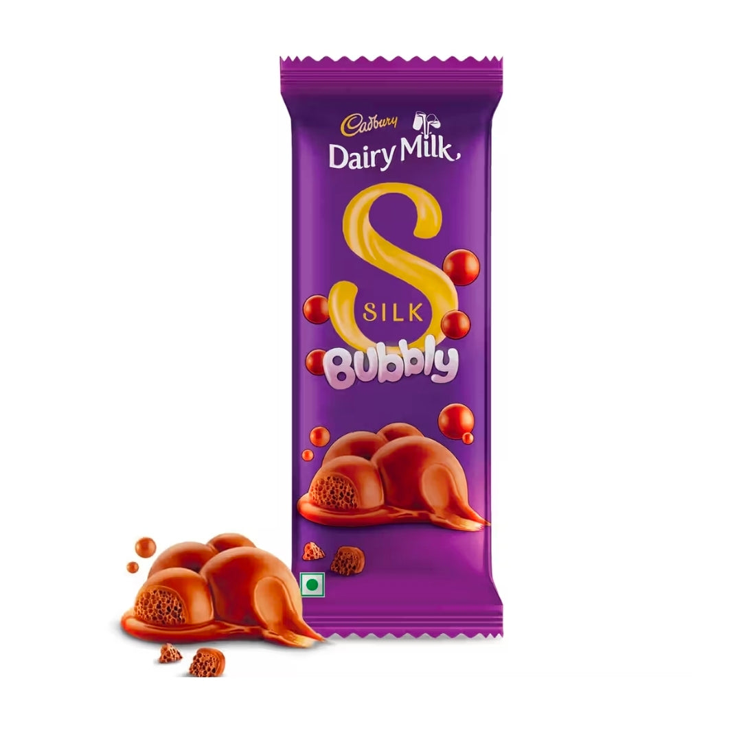 Cadbury Dairy Milk Silk Bubbly Chocolate Bar