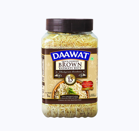 Daawat Brown Rice 1kg Jar