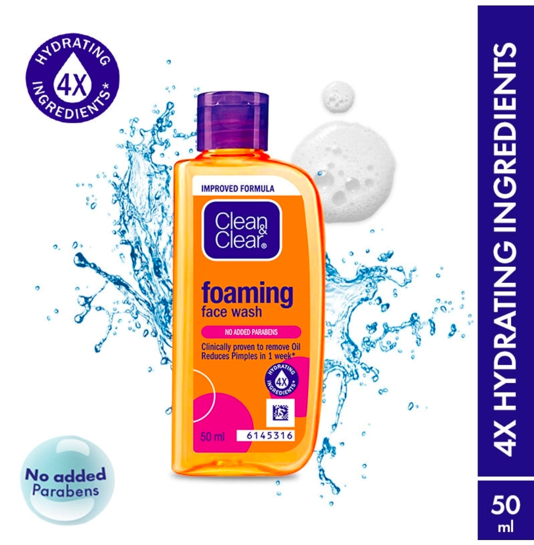 Clean & Clear Foaming Face Wash 50ml