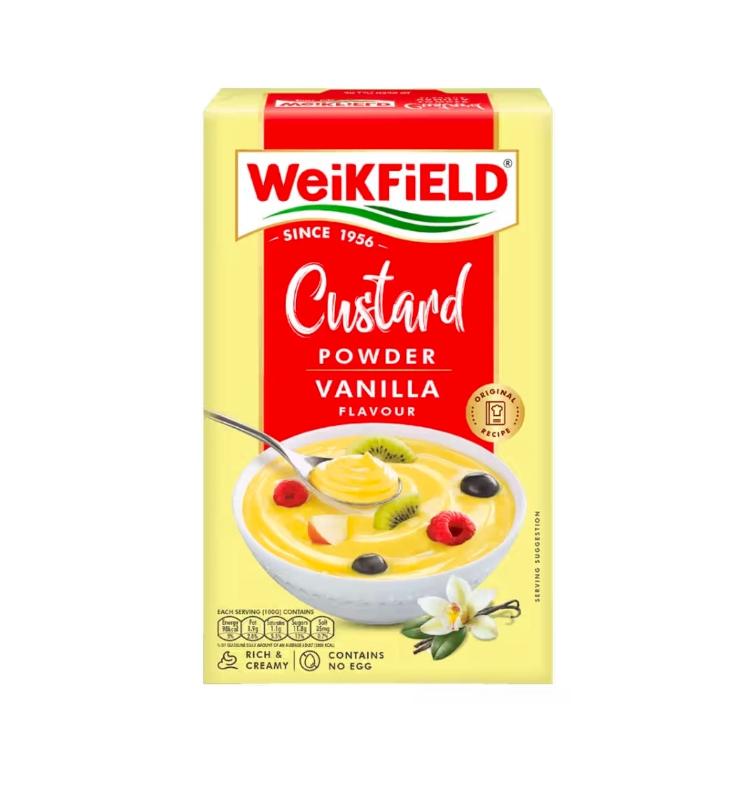 Weikfield Custard Powder Vanilla Flavour | Rich and Creamy | Contains No Egg 100g