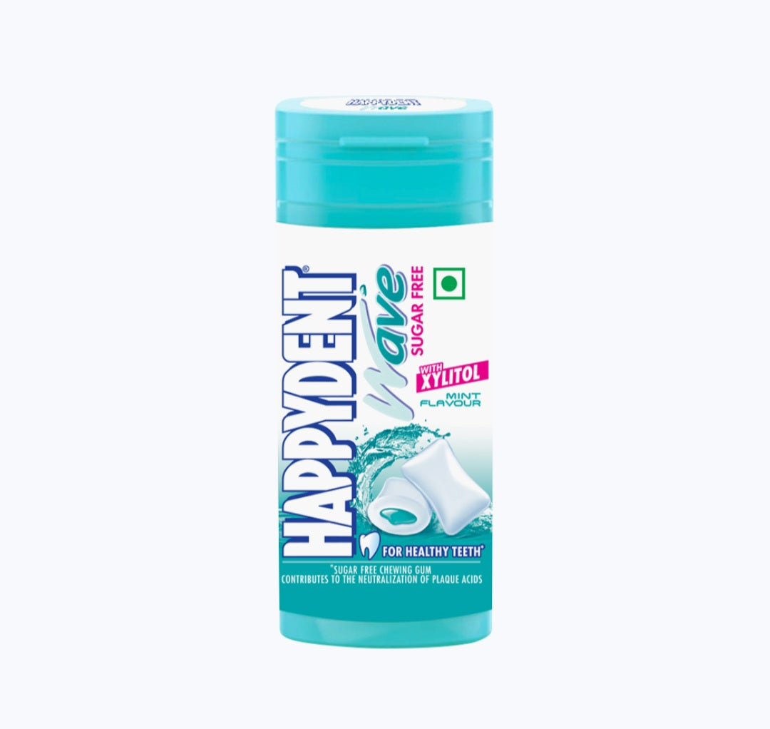 Happydent Wave Sugarfree Mint Chewing Gum