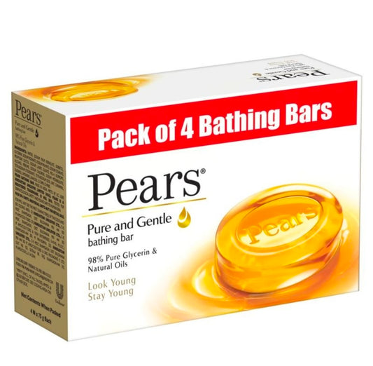 Pears Pure & Gentle Soap (Pack of 4)