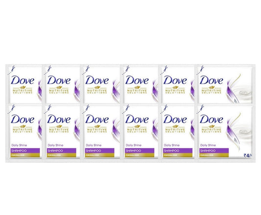 Dove Daily Shine Shampoo Pouch (10×2/-)