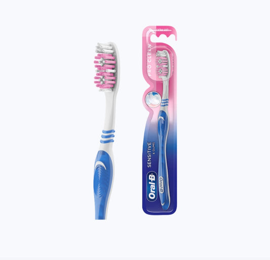 Oral-B Pro Clean Sensitive & Gums Toothbrush (Extra Soft, Colour may Vary)