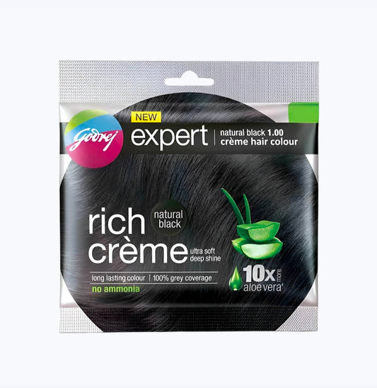 Godrej Expert Hair Colour for Women & Men (Natural Black)
