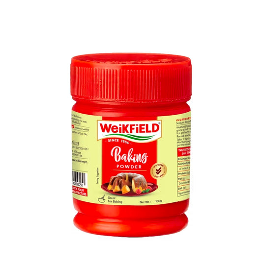 Weikfield Baking Powder| Double Action Baking Powder| Perfect for Fluppy Cakes, Cookies, Muffins 100g
