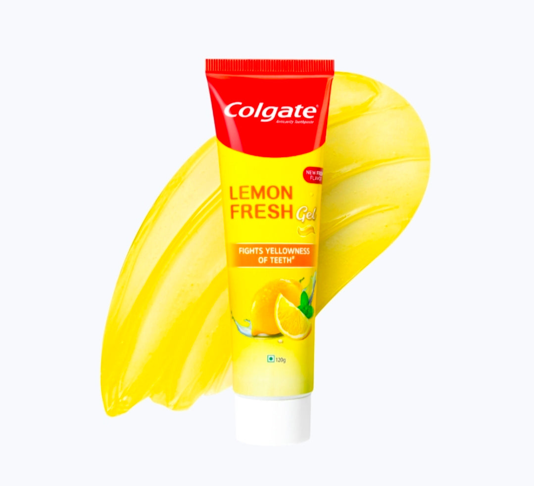 Colgate Lemon Fresh Gel Toothpaste (120g×2)