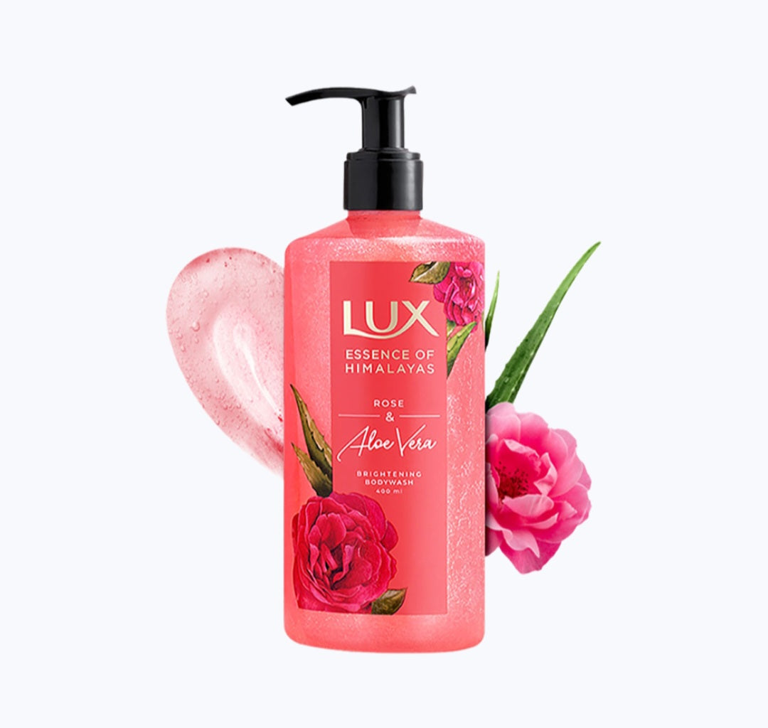 Lux Rose & Aloevera Body Wash 400ml