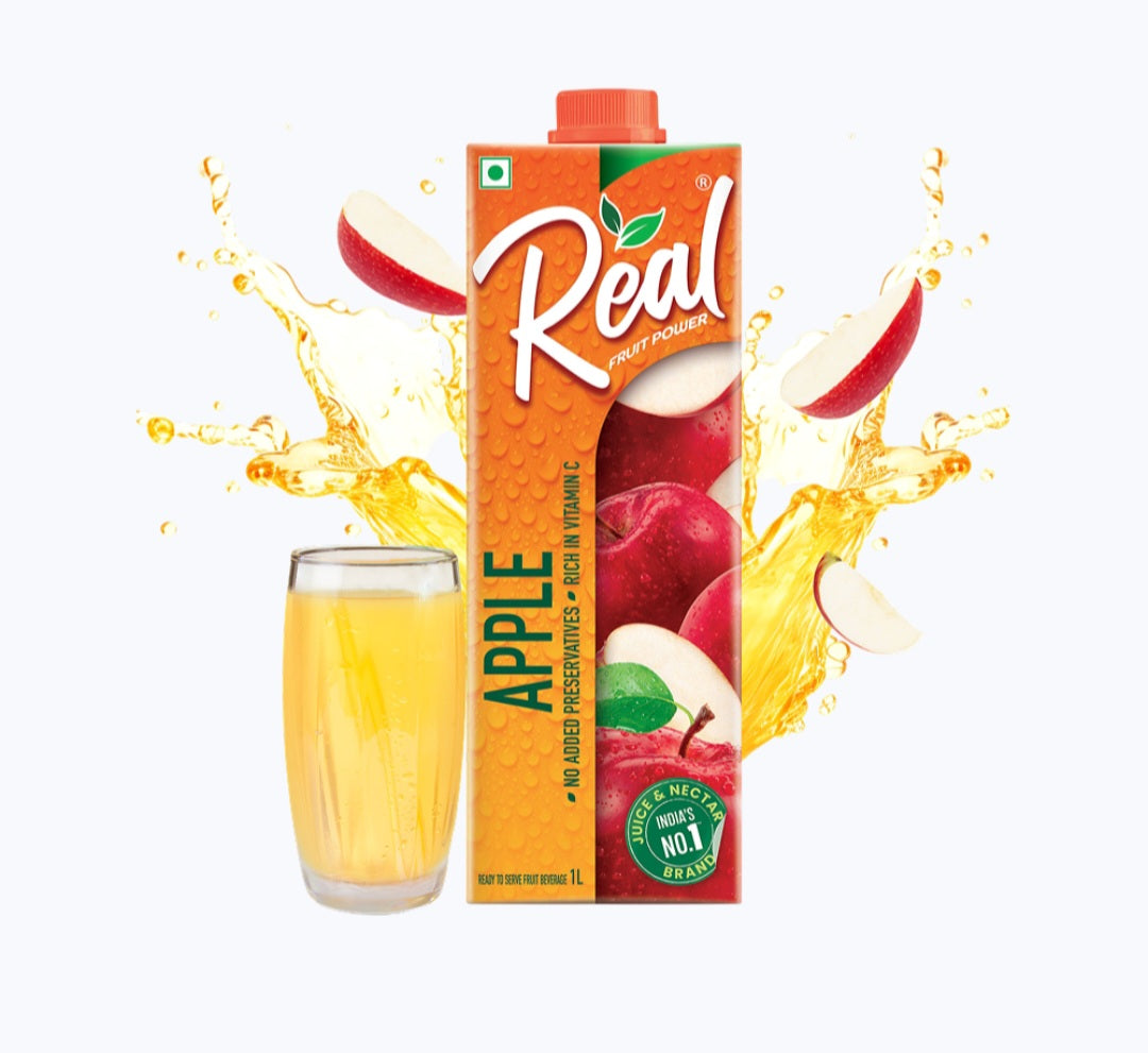 Real Fruit Power Apple Juice 1ltr
