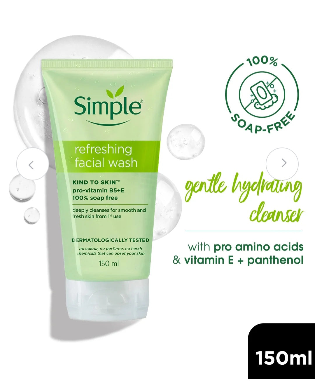Simple Refreshing Face Wash 150ml