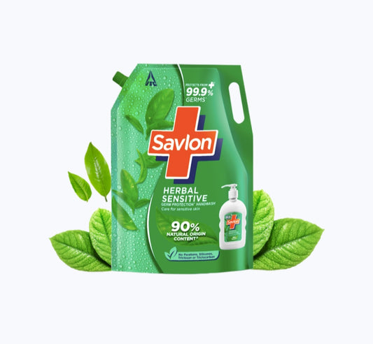 Savlon Herbal Sensitive Germ Protection Hand Wash Refill 1.35ltr